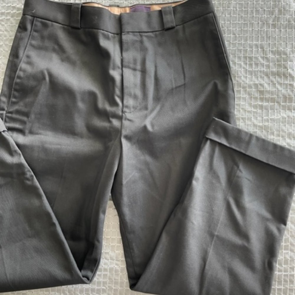 H&M new black crop chino pants size 30 x 23 - Picture 1 of 4